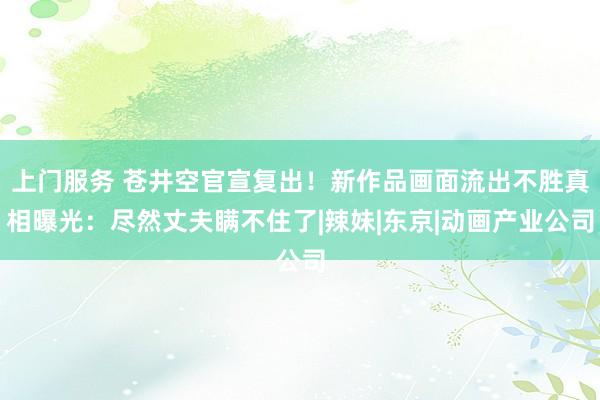 上门服务 苍井空官宣复出！新作品画面流出不胜真相曝光：尽然丈夫瞒不住了|辣妹|东京|动画产业公司